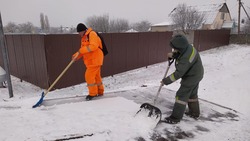 Коммунальщики Белгородского района вышли на уборку снега