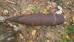 Артиллерийский снаряд пролежал в Комсомольском со времён Великой Отечественной войны