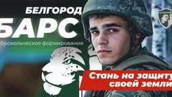Белгородцы смогут присоединиться к добровольческому движению «Барс»