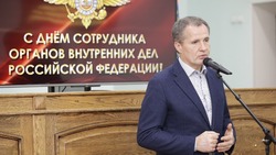 Вячеслав Гладков наградил отличившихся сотрудников МВД в их профессиональный праздник