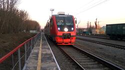 Городской поезд совершил первый рейс по Белгороду