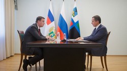 Вячеслав Гладков встретился с министром сельского хозяйства РФ Дмитрием Патрушевым