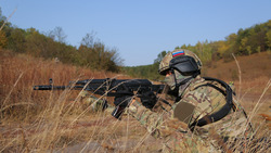 Бойцы белгородского ОМОН провели занятия в полевых условиях