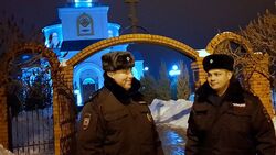 Белгородские полицейские обеспечивали общественный порядок в Крещение