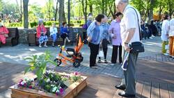 Станция юных натуралистов представила композицию «Вальс цветов» в городском парке Победы