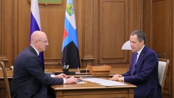 Дмитрий Чернышенко провёл рабочую встречу с губернатором Белгородской области Вячеславом Гладковым
