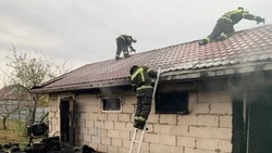 «ВАЗ-21213» сгорел из-за пожара в Губкине