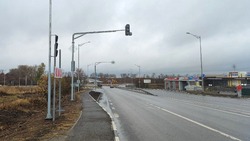 Новый светофор появился вблизи кольца с улиткой на автодороге Белгород-Новая Деревня