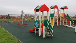 Новая детская спортивная площадка появилась у жителей села Беловское