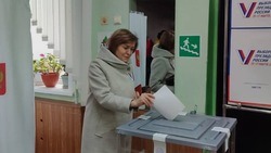 Анна Куташова проголосовала на выборах Президента Российской Федерации