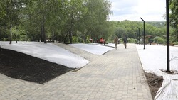 Специалисты почти завершили благоустройство парка «Под Дубом» в посёлке Дубовом 