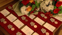 Евгений Савченко вручил 13 медалей белгородским ветеранам к юбилею Великой Победы