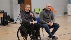 Школьники Белгородского района встретились с Сергеем Тетюхиным и Андреем Кожемякиным