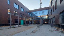 Строительство школы на 1500 мест продолжается в посёлке Северный Белгородского района