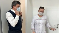 Главный врач Белгородской ЦРБ Олег Замулин посетил с рабочим визитом поликлинику в Северном