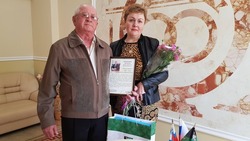 Супруги Крыксины из села Весёлая Лопань Белгородского района отпраздновали рубиновый юбилей