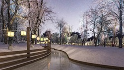 Ледовая дорожка появится в центральном парке Белгорода