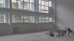 Капитальный ремонт спортивного зала Майской гимназии продолжился в Белгородском районе
