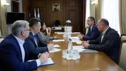 Вячеслав Гладков провёл встречу с гендиректором компании «Квадра» Ксенией Сухотиной