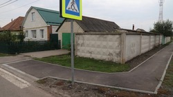 Ремонт тротуара завершился в посёлке Новосадовый Белгородского района