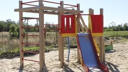 Новая детская площадка появилась на улице Жасминовой в Разумном