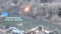 Операторы БПЛА Росгвардии уничтожили технику ВСУ в Харьковской области