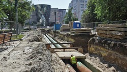 Масштабный ремонт центральной тепломагистрали продолжился на Народном бульваре Белгорода