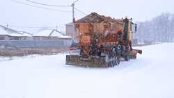 Коммунальщики занялись расчисткой снега в Белгородском районе