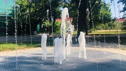Плоскостной фонтан появился в парке «Лукоморье» Белгородской области