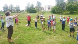 Инструктор Ирина Новикова провела спортивный мастер-класс для жителей села Беловское