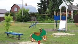 Новое спортивное оборудование появилось на детской площадке в Беломестном