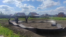 Строительство памп-трека в микрорайоне Разумное-71 Белгородского района вскоре завершится