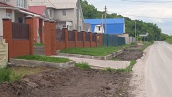 Строительство тротуара началось в селе Зелёная Поляна Белгородского района