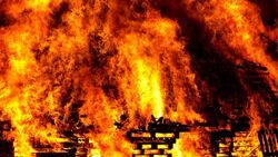 Гараж горел в Таврово Белгородского района