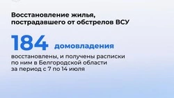 Вячеслав Гладков проинформировал о восстановлении повреждённого в результате обстрелов жилья
