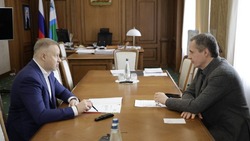 Вячеслав Гладков рассказал о встрече с начальником ЮВЖД Игорем Наталенко