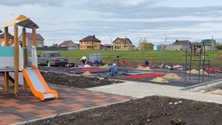 Строительство спортивной площадки началось в микрорайоне Таврово-8 Белгородского района
