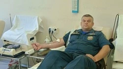 Белгородские спасатели приняли участие в сдаче донорской крови
