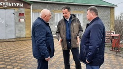 Вячеслав Гладков и Владимир Перцев посетили село Красный Октябрь