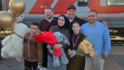 Белгородский район встретил чемпионку Европы