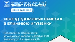 «Поезд здоровья» начал работу в Ближней Игуменке