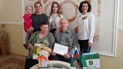 Супруги Черновы из села Весёлая Лопань Белгородского района отметили золотую свадьбу