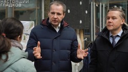 Вячеслав Гладков посетил стройплощадку школы «Большая медведица» в посёлке Северный