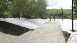 Специалисты почти завершили благоустройство парка «Под Дубом» в посёлке Дубовом 